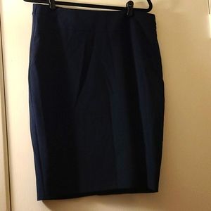 Navy Lined Skirt